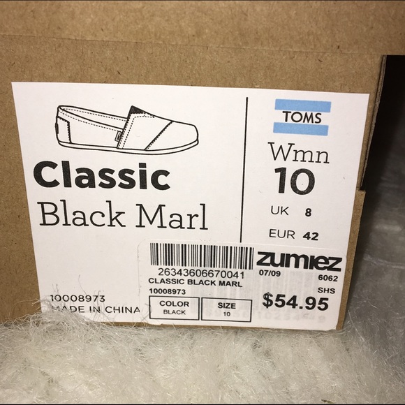 🔴Sold🔴Toms Black Marl Shoes - Picture 4 of 4