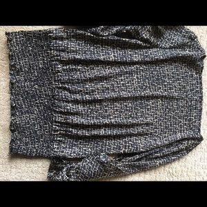 Michael kors silk blouse. Black with muted brown