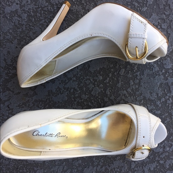 White Stiletto Heels - Picture 1 of 4