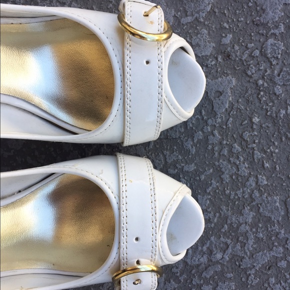 White Stiletto Heels - Picture 3 of 4