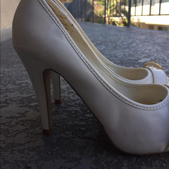 White Stiletto Heels - Picture 4 of 4