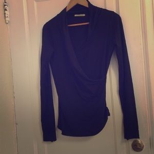 Wrap top by Velvet for Anthropologie