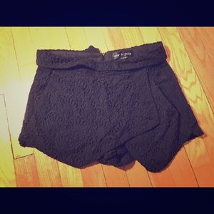 Black lace skort