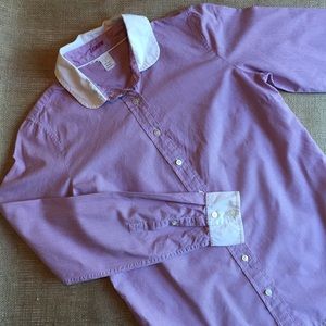 J. Crew • Micro Plaid Button Down • Size 2