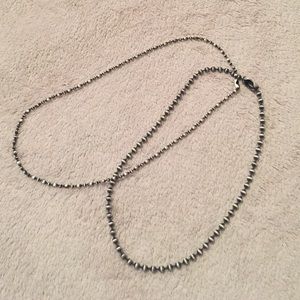 SET OF TWO unique chain chokers