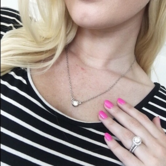 Delicate Crystal Necklace - Picture 3 of 3