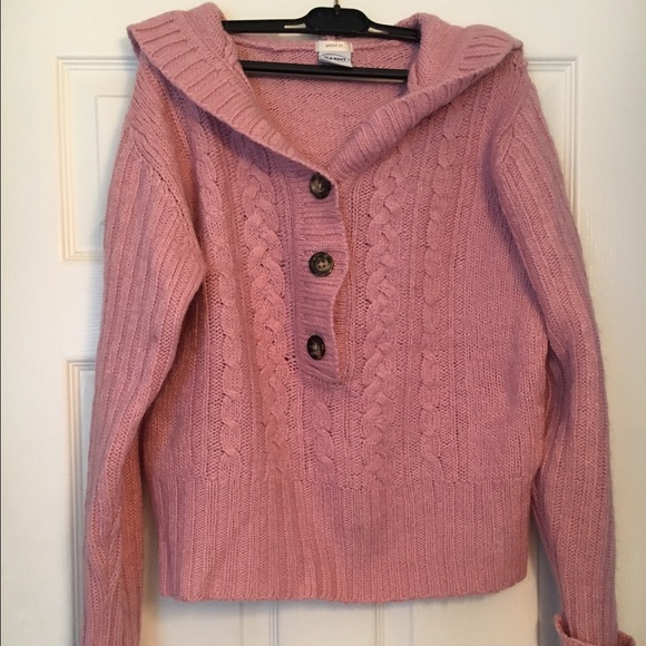 Cute Pink Old Navy Hoodie Sweater - Picture 1 of 3