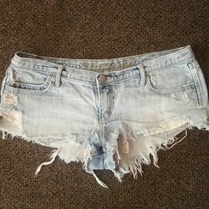 Abercrombie and Fitch denim cut off shorts