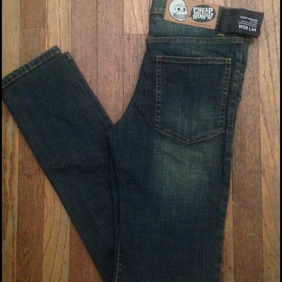 Cheap Monday high waisted skinny jeans 28x34