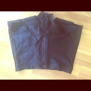 Disco black pants high waisted