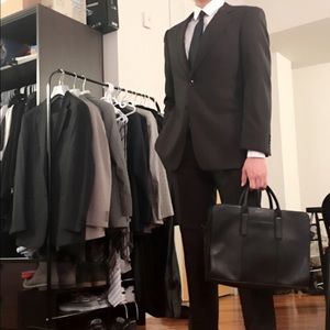 Armani Collezioni Men's Pinstriped wool suit