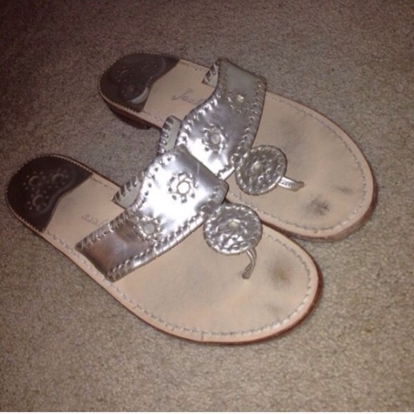 Gold metallic Jack Rogers
