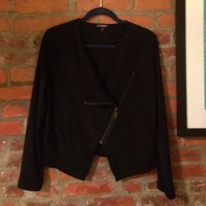 Express black suedette blazer/ jacket size small