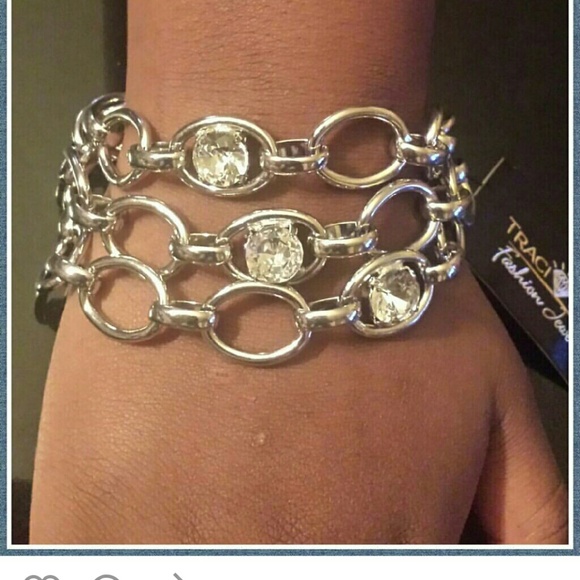 SILVER & BLING CHAIN BRACELET