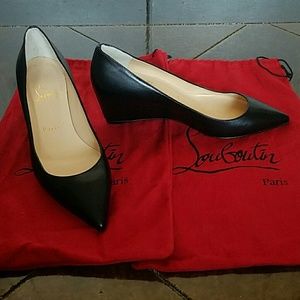 Christian Louboutin Pipina Wedge Pumps- Worn Once!