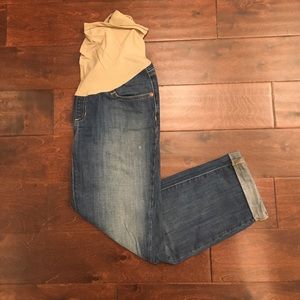 A Pea in the Pod Cropped Maternity Jeans