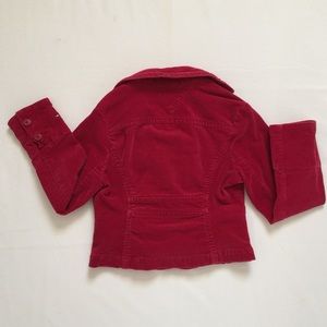 tommy hilfiger red velvet jacket