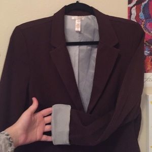 Chocolate brown blazer