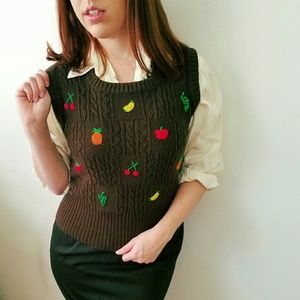Fruity Sweater Vest