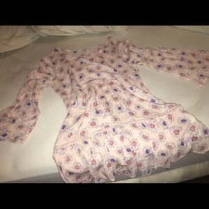 Boho flowy floral tunic size S NWT