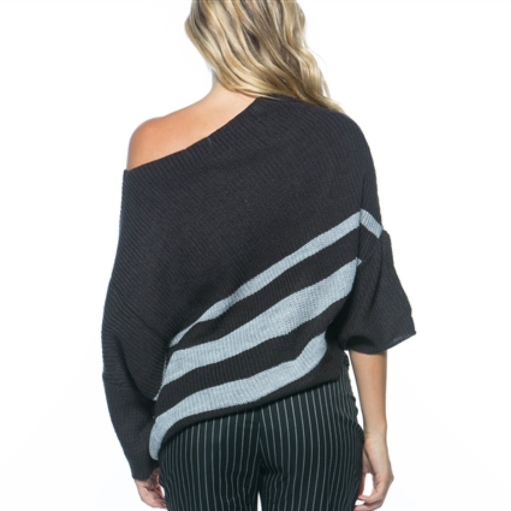((LAST ONE))OVERSIZED KNITTED SWEATER - Picture 3 of 4