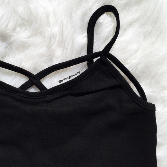 black strappy caged bralette - Picture 2 of 3