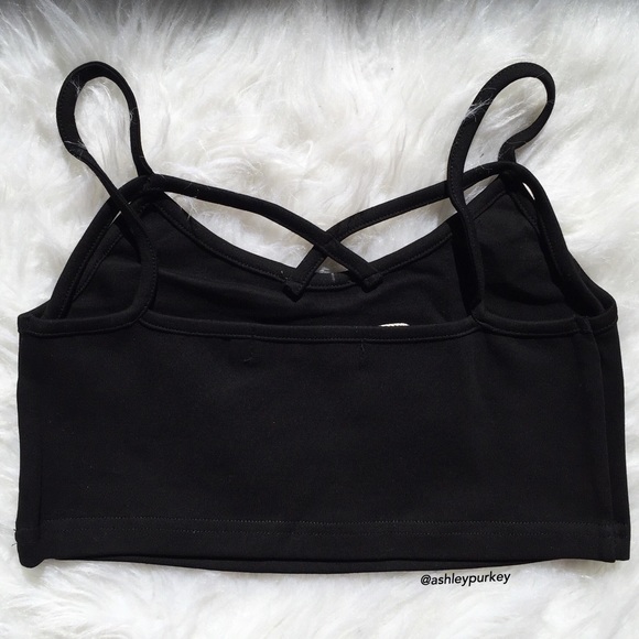 black strappy caged bralette - Picture 3 of 3