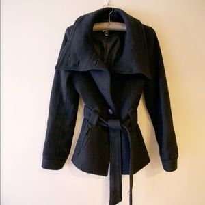 H&M Drape Collar Coat