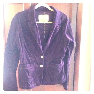 Plum velvet blazer