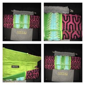 Michu' multi color wallet size clutch