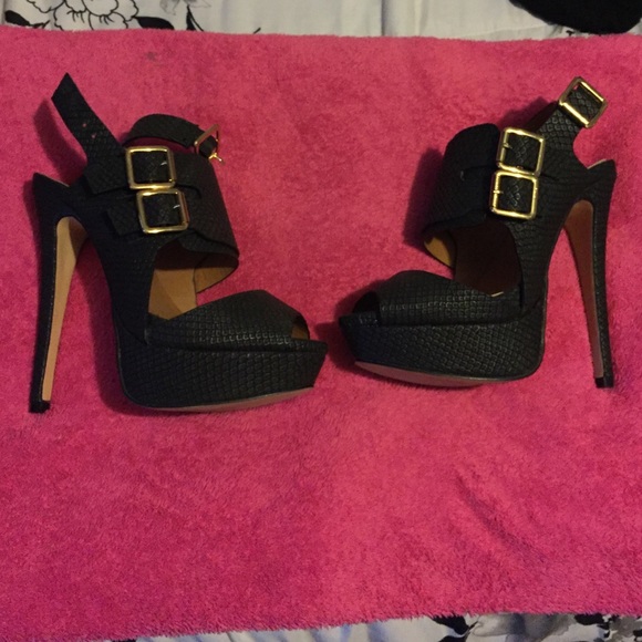 Black high heels