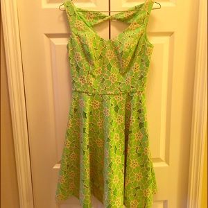 Lily Pulitzer Green Flowered Dress 🌸