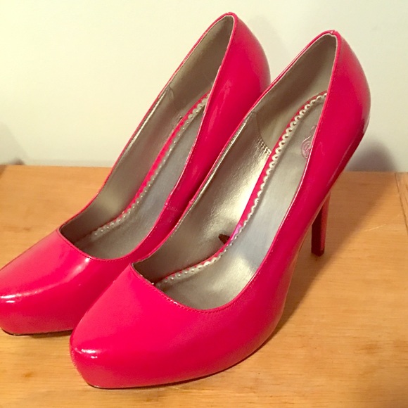 Red Patent Heels