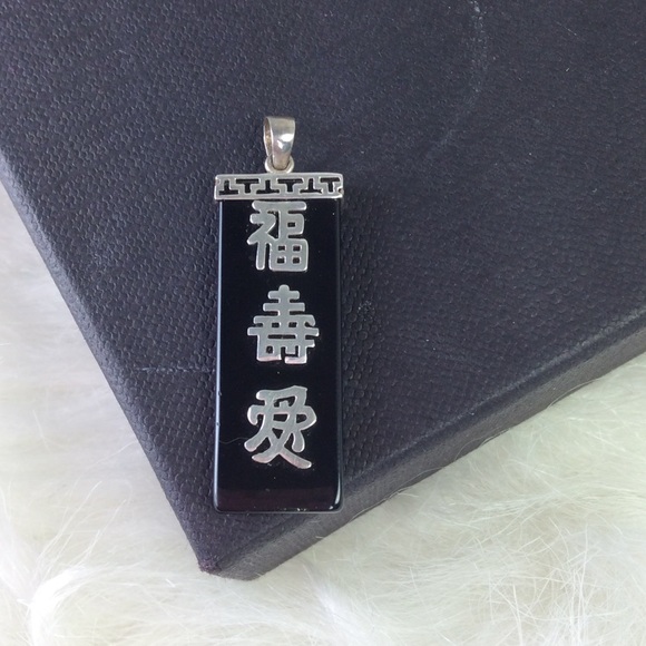 925 Good Luck Long life & Love pendant