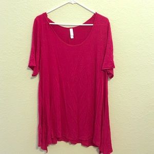 Lularoe Fushsia 2XL Perfect Tee