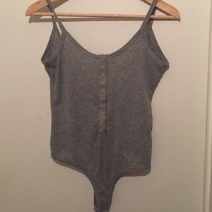 Spaghetti strapped body suit