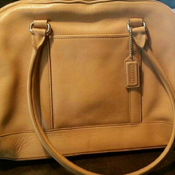 SOLD Tan Coach doctor bag