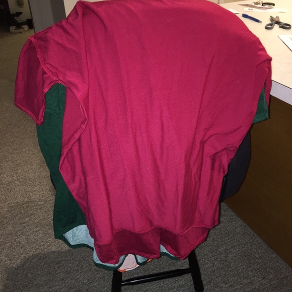 Extra Small dark red/burgundy LulaRoe irma