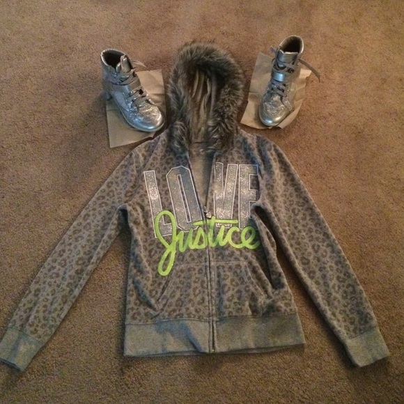 justice Other - Justice kids silver metallic  sneakers