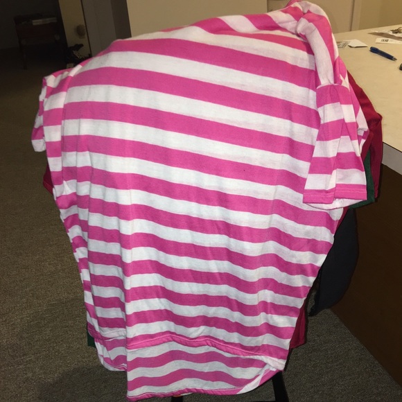 Extra Small pink and white strip LulaRoe Irma