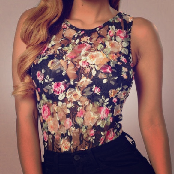 Favorite Fragrance Bodysuit - Black/Pink