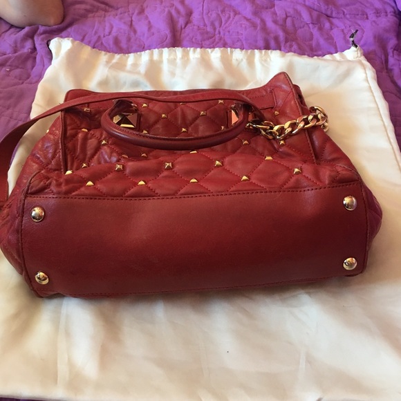 Gently Loved Red Studded Michael Kors Hamilton ❤️ - Picture 3 of 4