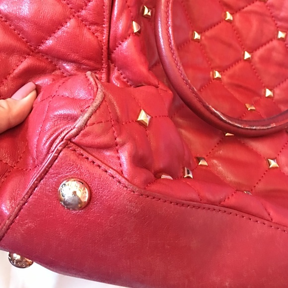 Gently Loved Red Studded Michael Kors Hamilton ❤️ - Picture 4 of 4