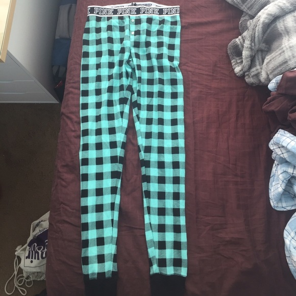 Rare Victoria's Secret pink flannel pj bottoms