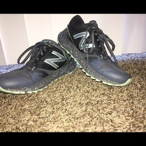Dark grey and mint new balance running shoes