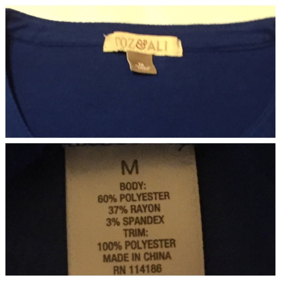 Roz & Ali Blue Blouse - Picture 2 of 4