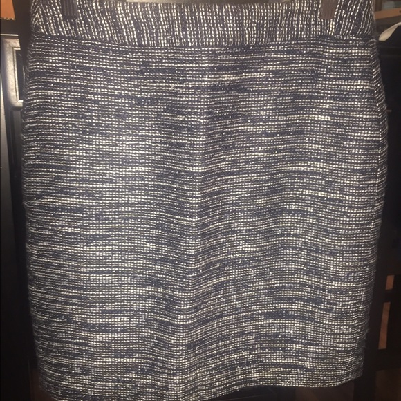 Navy and white skirt