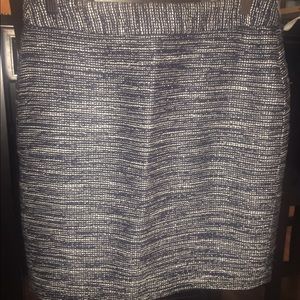 Navy and white skirt