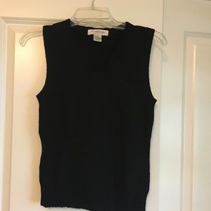 Brooks Brothers black sweater vest