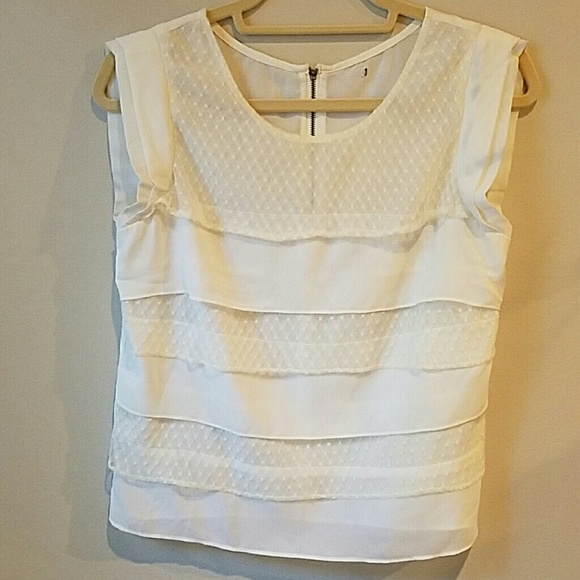 Ivory Layered Lace Blouse